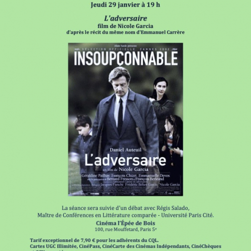 affiche du film avec Daniel Auteuil dans le rôle principal. 