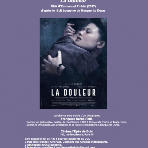 affiche du film La Douleur